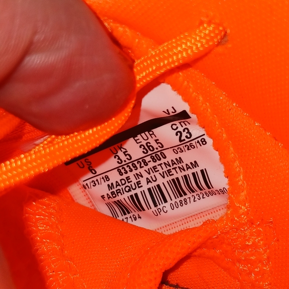 Nike Rosche 1 Premium 'Total Orange' Streetwear/Running Shoes Size 6 for Women - Picture 10 of 11